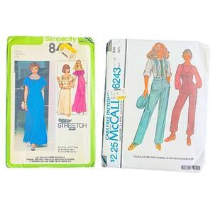 Ruffle Trim Dress and Overalls or Pant suit Patterns
